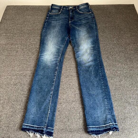Anthropologie Denim - Anthropologie Pilcro The Cigarette Slim Straight Jean Women 27T Blue Frayed Hem